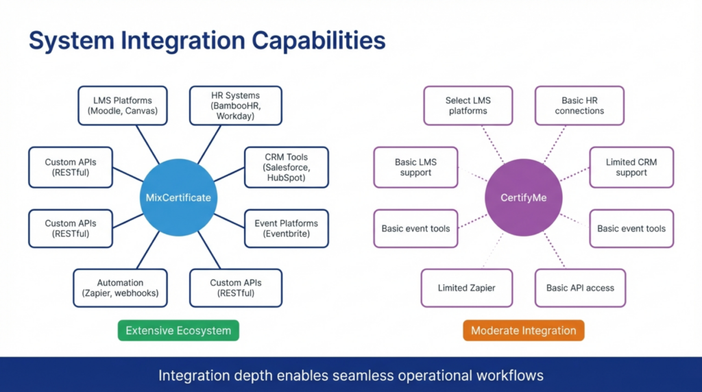Automation workflow comparison: MixCertificate vs CertifyMe